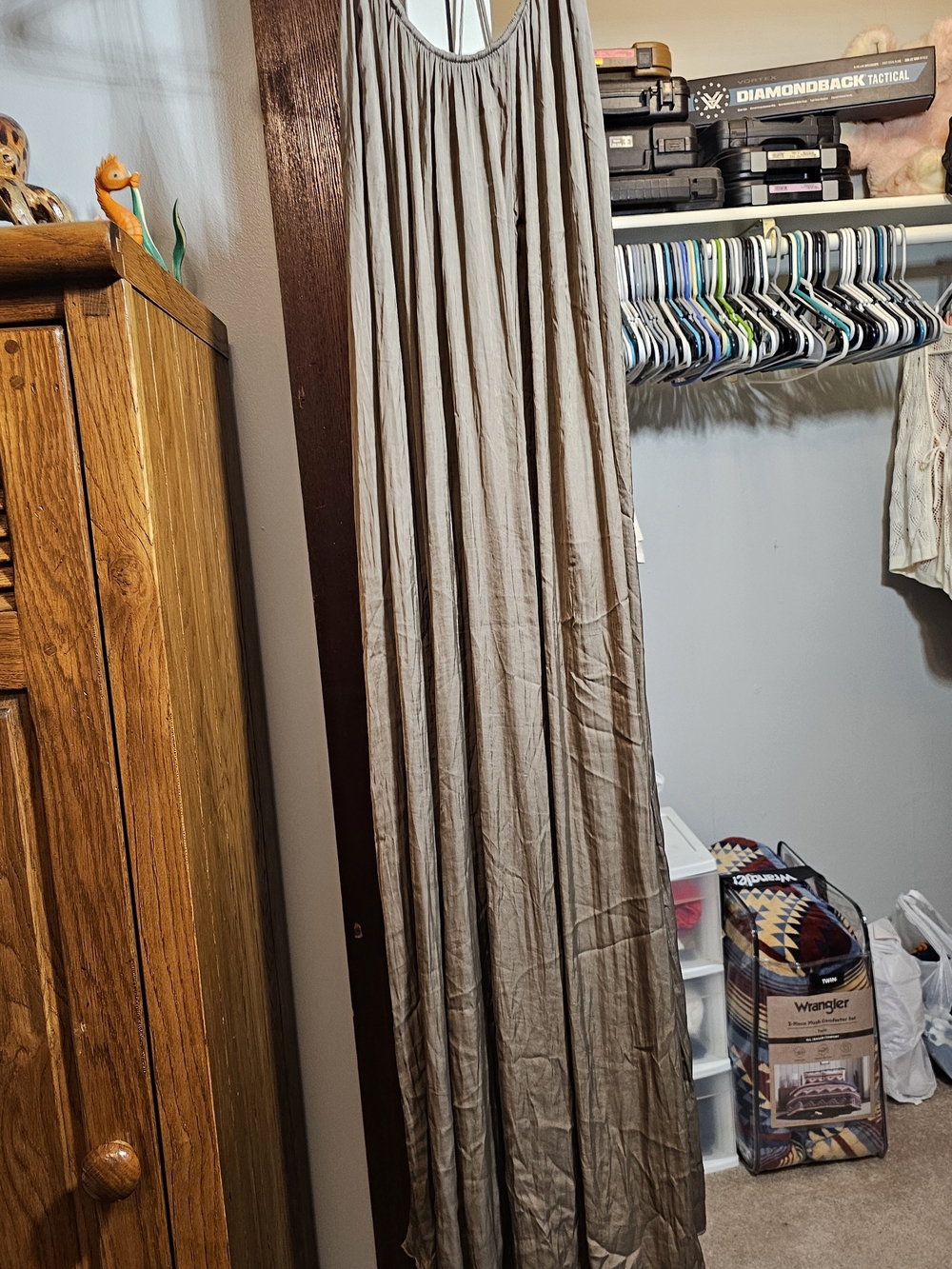 Zara Maxi Dress in Taupe